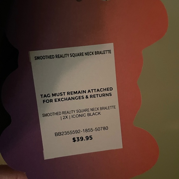 Yitty smoothed reality square neck bralette NWT black size 2x - Picture 3 of 4